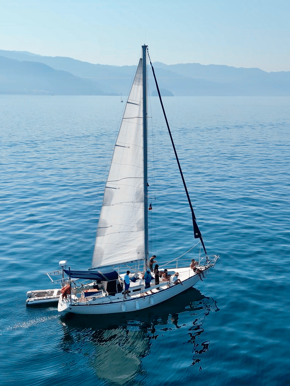 couple on private sailboat Banderas Bay Puerto Vallarta